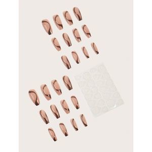 Brown Swirl Nail Set